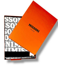 Missoni Home Throw Logomania 601 bianco e nero 130x190 cm NUOVO £430 PREZZO DI LISTINO