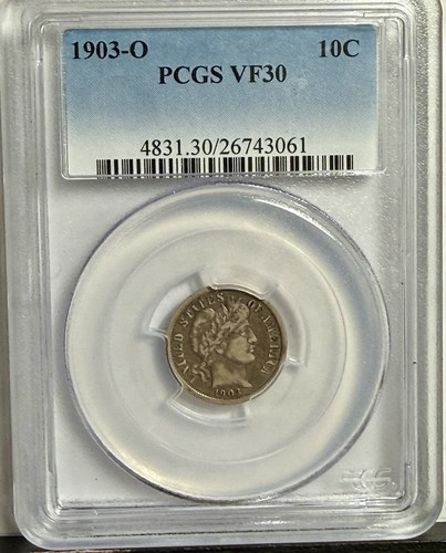 1903 barber dime 10c - 1903-o,