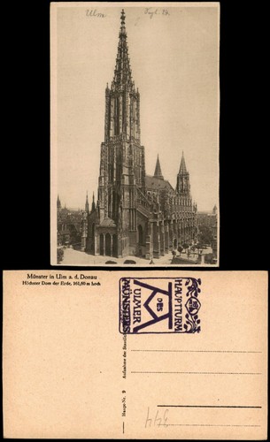 Cartolina ulm donau - ulm, a.