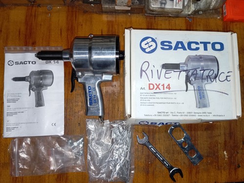 Rivettatrice pneumatica sacto - rivettatrice,