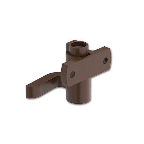Gancio sinistro marrone per