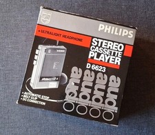WALKMAN VINTAGE STEREO CASSETTE PLAYER PHILIPS D6623 LIKE NEW JAPAN RED VERSION 