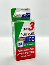 Confezione da 3 pellicole diapositive a colori Fujichrome Sensia 100 – 35mm