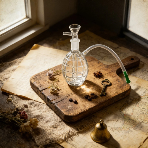 Bong vetro realistico 3 - bong, 4,3"