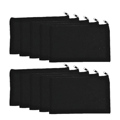 Pezzi astuccio nero tela - 10,