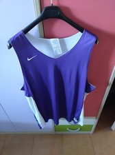 Canotta Basket Double Face Nike XXL Viola Bianca Mai Messa