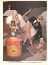 COGNAC GASTON DE LAGRANGE KIRAZ FINE CHAMPAGNE Pubblicità 1 pagina 1974 original