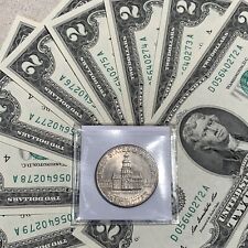 (1776-1976) Set di banconote da mezzo dollaro e 2 dollari bicentenario