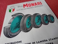 RUOTE USO AGRICOLO INDUSTRIALI MONARI FRATELLI PER CARRELLI E CARRIOLE OLDTIMER 