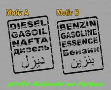 Adesivo benzina diesel