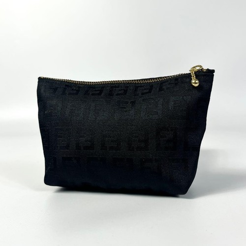 Fendi zucca pouch - nero, tela