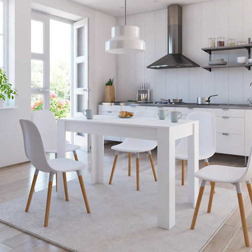 Vidaxl tavolo pranzo bianco - tavolo,