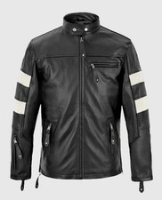 Giacca Moto Uomo Nera Biker
