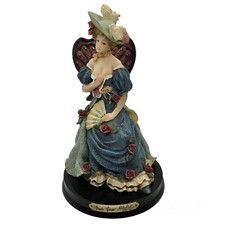 Monti Piero Alabastro Southern Belle Lady statuina scultura artistica 9" stile Spagna