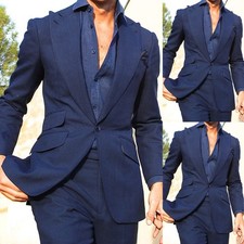 Tute da uomo blu navy pizzo