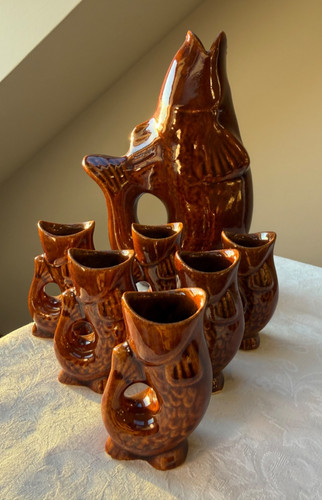 Set decanter pesce vintage - , 7x