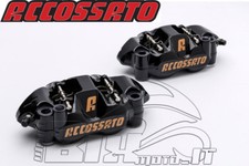 Coppia di pinze radiali Accossato Interasse 108mm Pistoni Alluminio DX SX NERO 