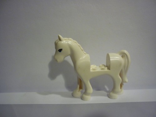 Lego white horse 2x2 cutout - lego,