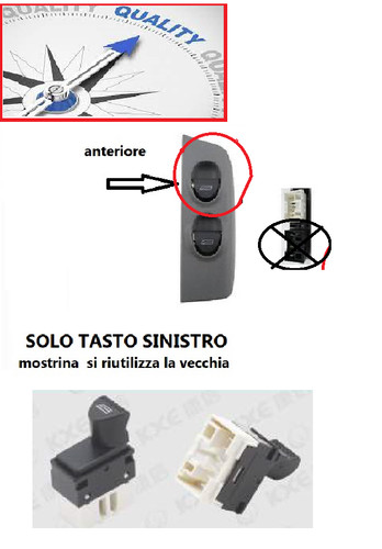 Pulsantiera per fiat multipla - pulsantiera,