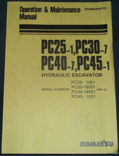 Komatsu pc25 pc30 - pc25-1, pc30-7