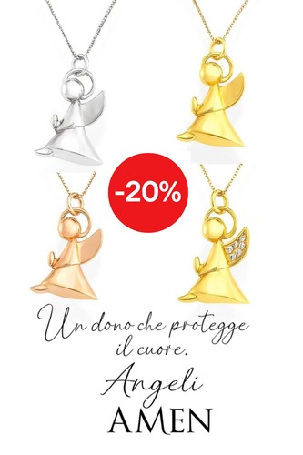 Collana ciondolo donna angelo - collana,