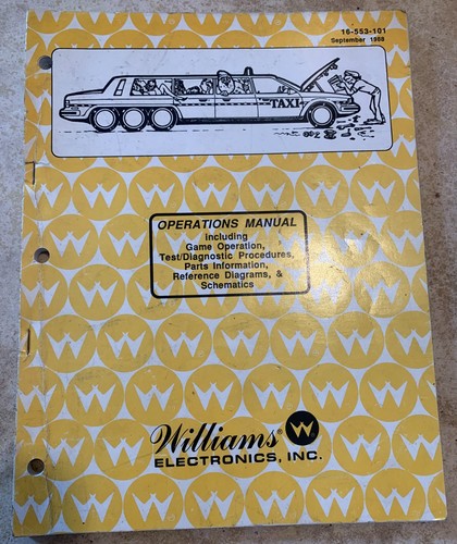 Manuale flipper taxi williams - manuale,