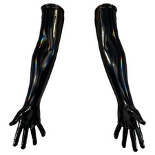 Guanti lunghi da donna in PVC