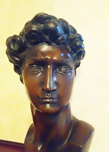 Busto david bronzo e - david, in