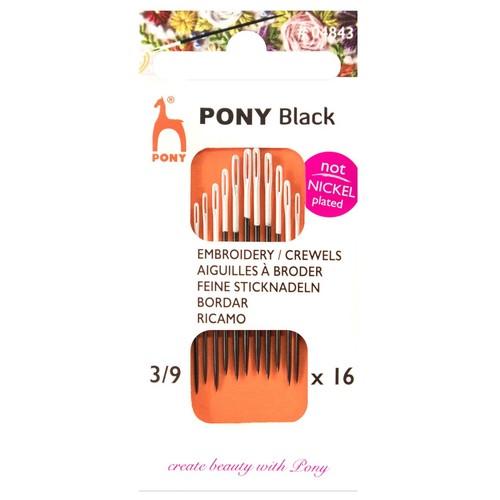 Aghi cucire pony neri con - cucire,
