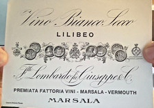 3 ETICHETTE di MARSALA LOMBARDO fu Giuseppe VINO BIANCO SECCO DOLCE SANTO-1208
