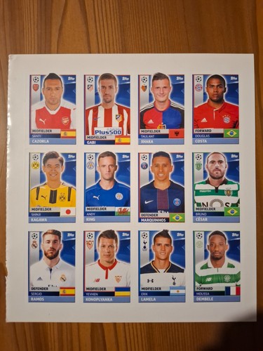 Lot stickers topps uefa - stickers,