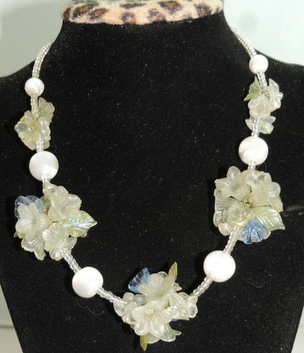 Collana vintage vetro - in,