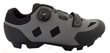 Scarpe ciclismo ciclista bici mtb strappo regolazione tacchette SPD grigie nere