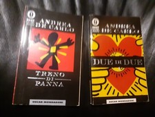 2 LIBRI ANDREA DE CARLO - BEST SELLERS - MONDADORI: DUE DI DUE, TRENO DI PANNA
