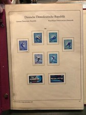 Germania DDR 1968-1974 SCHAUBEK ASCHERSLEBEN ALBUM COLLEZIONE FRANCOBOLLI