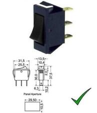 Deviatore a bilanciere unipolare 2 posizioni con tasto nero 250V 16A