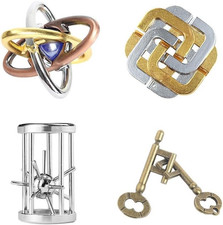 4 Pezzi Brain Teaser Puzzle in