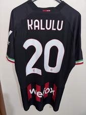 MAGLIA MILAN MATCH WORN INDOSSATA SHIRT JERSEY VINTAGE CAMISETA KALULU 2022/2023