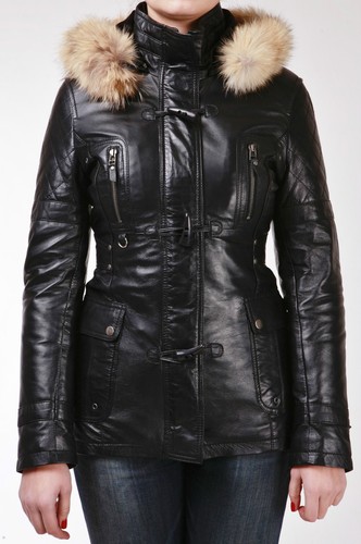 Giacca duffle pelle nappa - in,