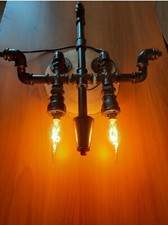 LAMPADA da tavolo Artigianale e di design industrial , applique parete.