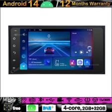 Autoradio 7" Android 14 GPS SAT Navi DAB per Toyota Aversis Yaris Fortuner Hiace