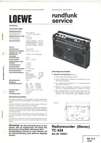 Loewe service manual per - loewe,