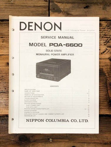 Denon poa 6600 amplificatore - denon, poa-6600