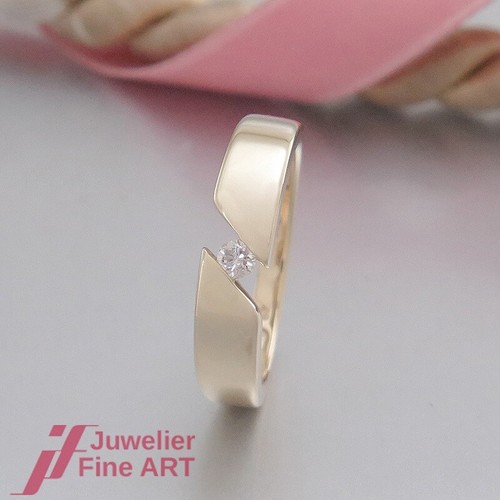 Solitario effetto anello - -,