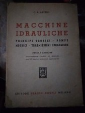 Cavalli MACCHINE IDRAULICHE 10° ed. Hoepli 1957