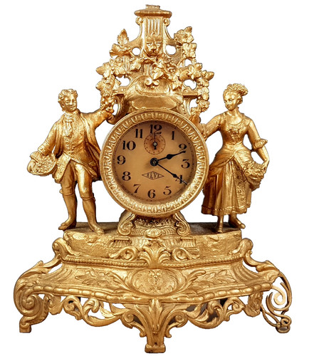 Antico orologio camino - antico,