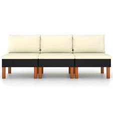 vidaXL Poltrone Centrali 3 pz