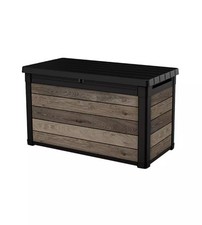 BAULE DA ESTERNO KETER "SIGNATURE DECO BOX 100" IN RESINA EFFETTO LEGNO 380 L...