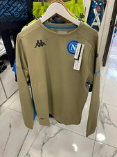 Felpa SSC NAPOLI  KAPPA ufficiale girocollo SOTTOCOSTO allenamento calcio oro