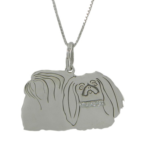 Collana con pechinese razza - pechinese,